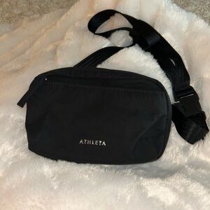 Athleta Black Nylon Crossbody Bag